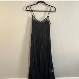 re:named Elegant Black Lace Maxi Dress